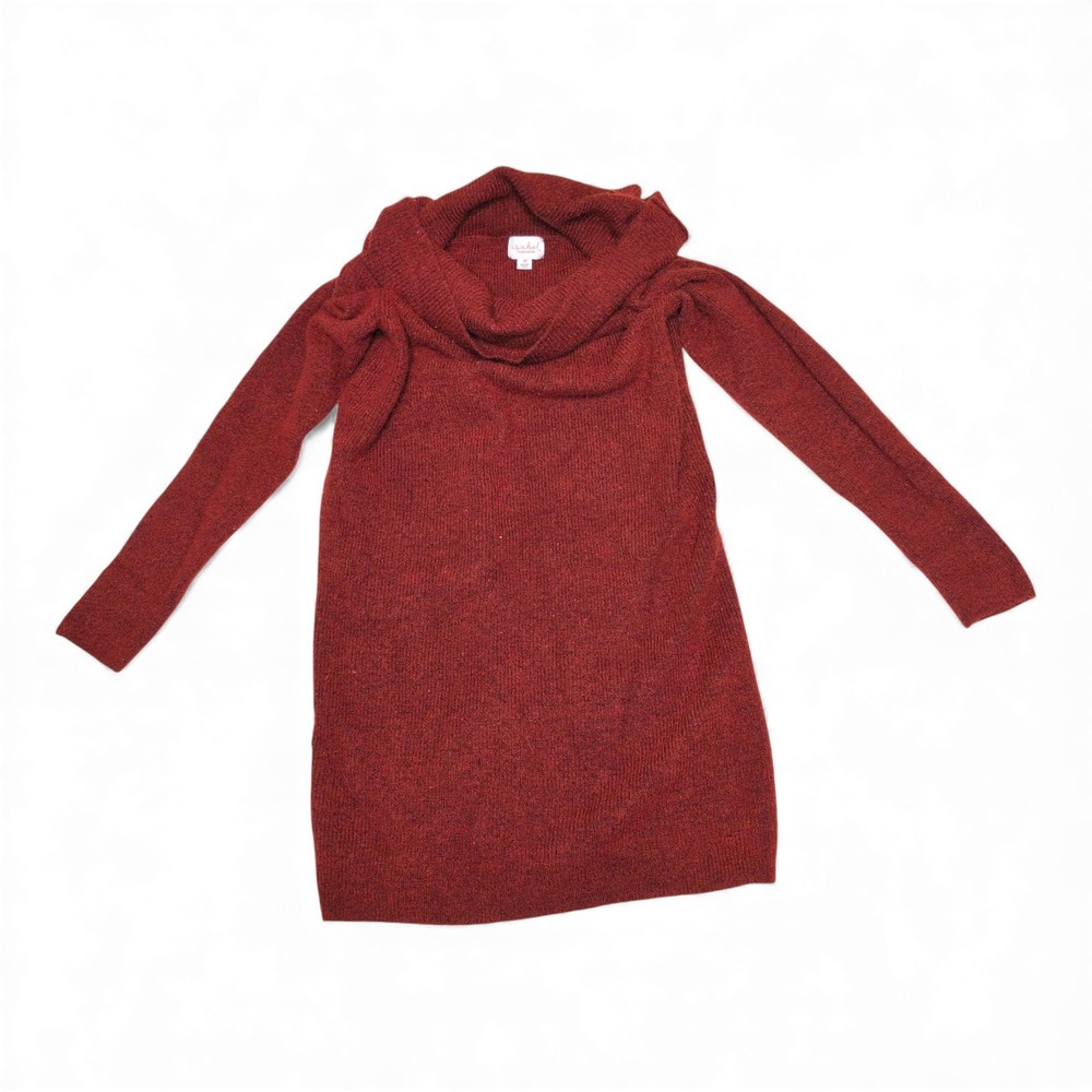 Ingrid + Isabel Red Cowl Neck Knit Sweater‎ Dress - M